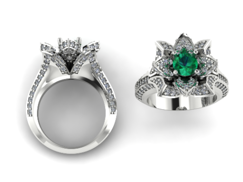 420 Ring Flower 3D 打印模型