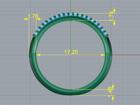 425 Ring 3D Print Model