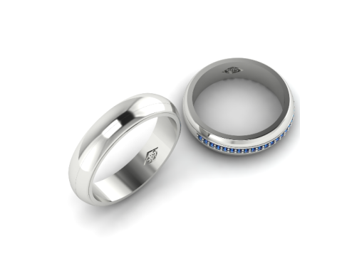 426 Mens and womens wedding rings 3D-Druckmodell