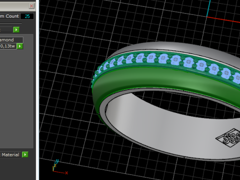 426 Mens and womens wedding rings 3D-Druckmodell
