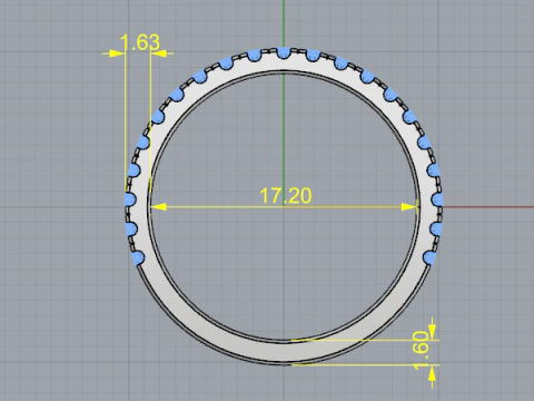 428 Wedding ring 3D Print Model