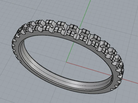 428 Wedding ring 3D Print Model