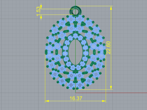 430 Pendant 3D 打印模型