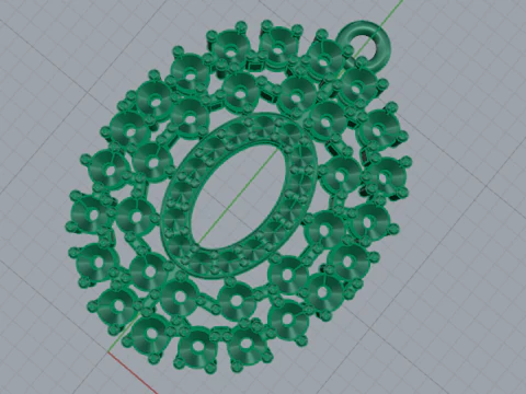 430 Pendant 3D Print Model