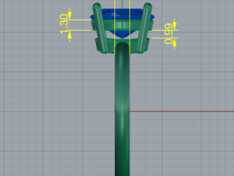 431 Ring with one stone 3D Print Model