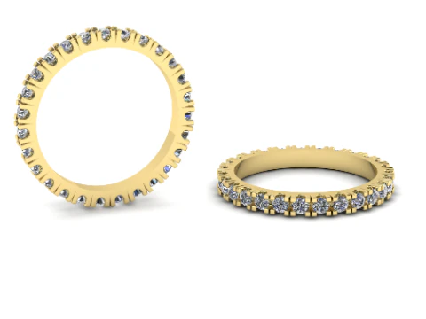 432 Wedding ring 3D Print Model