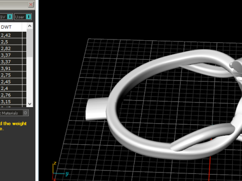 433 Ring with stones 3D Принт Модель