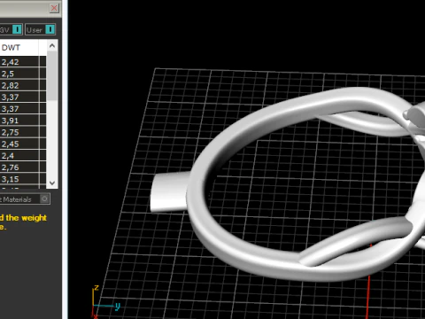433 Ring with stones 3D Print Model