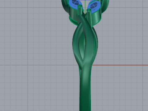 433 Ring with stones 3D Принт Модель