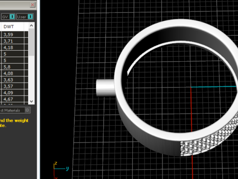 438 Ring with stones Modelo de Impressão 3D
