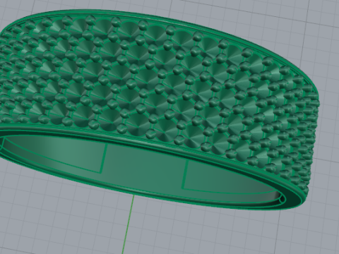 438 Ring with stones Modelo de Impressão 3D