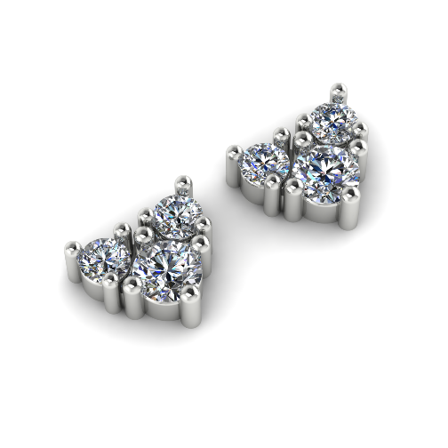 439 Earrings with stones Modèles 3D en vedette .c4d .max .obj .3ds .fbx .stl .blend