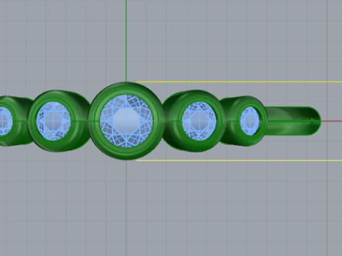 441 Ring with baguette stones 3D Print Model
