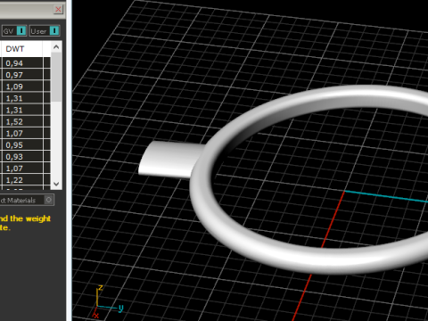 441 Ring with baguette stones Modello di stampa 3D