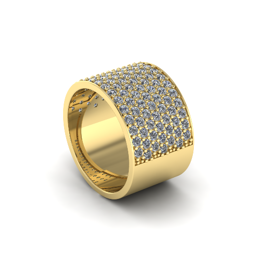 443 Ring 115 stones 3D 打印模型 .c4d .max .obj .3ds .fbx .stl .blend 