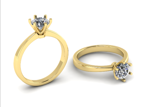 444 Female ring 3D Print Model