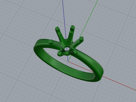 444 Female ring 3D Print Model