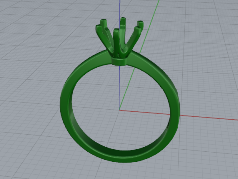 444 Female ring 3D Print Model