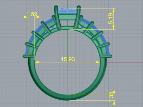 Ring447 Beautiful ring 3D Print Model