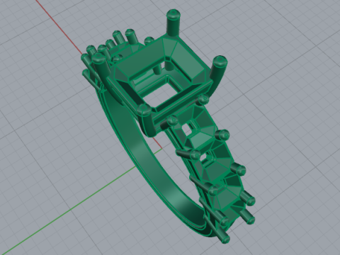 Ring447 Beautiful ring 3D 打印模型