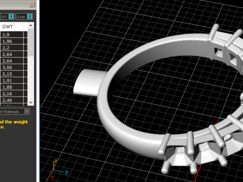 Ring447 Beautiful ring 3D 打印模型