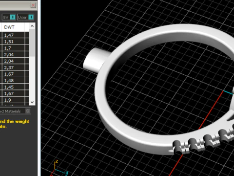 448 Ring with Pear sto 3D Print Model