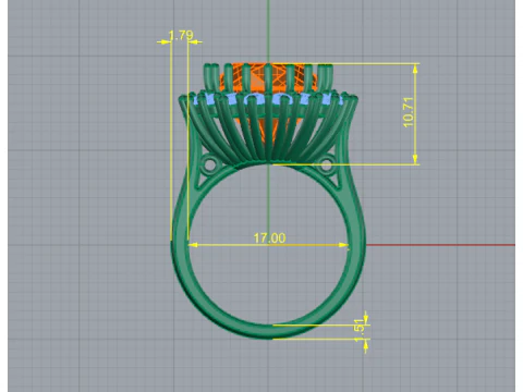 450 Ring 3D Print Model