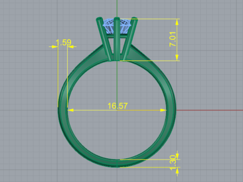 452 Ring Model Cetak 3D