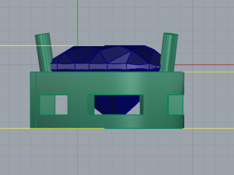 455 Ring with one stone 3D Print Model