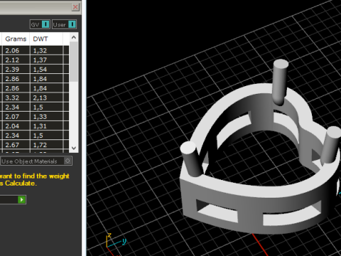 455 Ring with one stone 3D Print Model