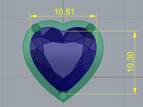 455 Ring with one stone 3D Print Model