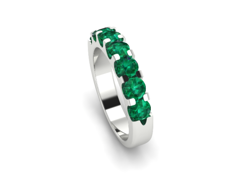 458 Ring with round stones Modello di stampa 3D