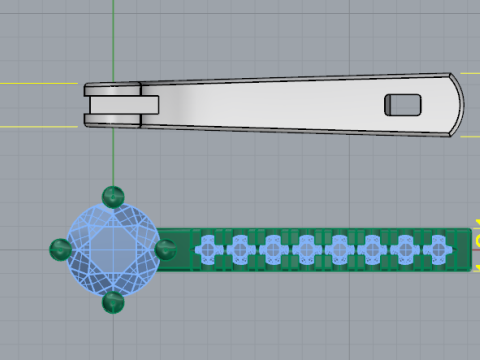 459 Earrings with stones 3D Baskı Modeli