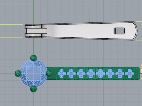 459 Earrings with stones 3D Print Model