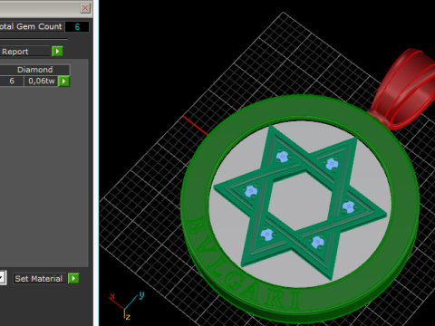 461 Pendant with zodiac sign leo Modello di stampa 3D