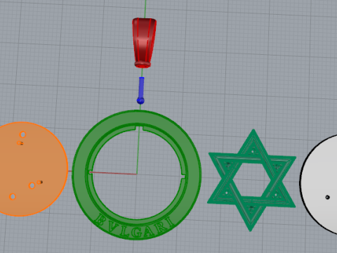 461 Pendant with zodiac sign leo Modello di stampa 3D