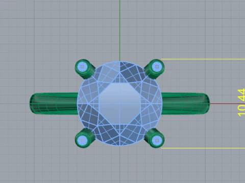 657 Ring for women 3D Print Model