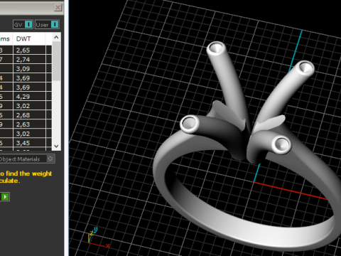 657 Ring for women 3D 打印模型