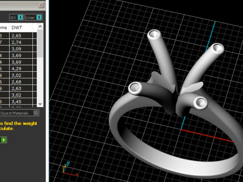 657 Ring for women 3D Print Model