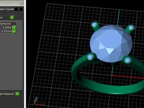 657 Ring for women 3D Print Model