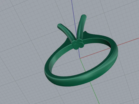 657 Ring for women 3D Print Model
