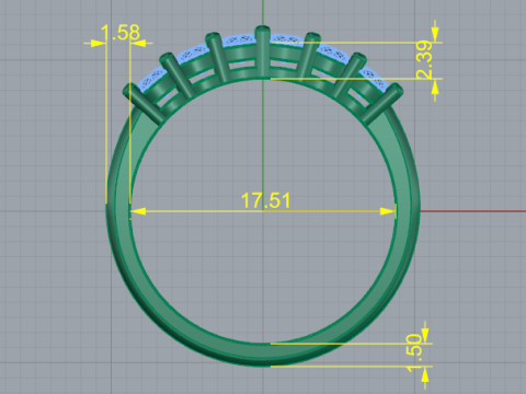664 Ring 3D Baskı Modeli