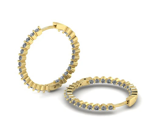 673 Earrings 3D Print Model .c4d .max .obj .3ds .fbx .stl .blend