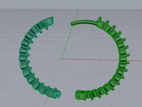 673 Earrings 3D Print Model