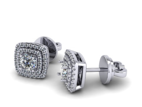 674 Earrings 3D Print Model