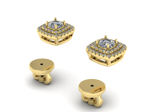 674 Earrings 3D Baskı Modeli