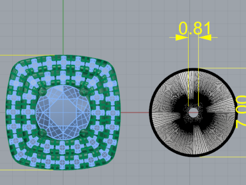674 Earrings 3D Baskı Modeli
