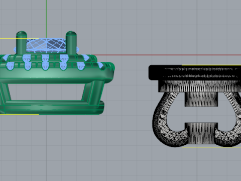 674 Earrings 3D Baskı Modeli