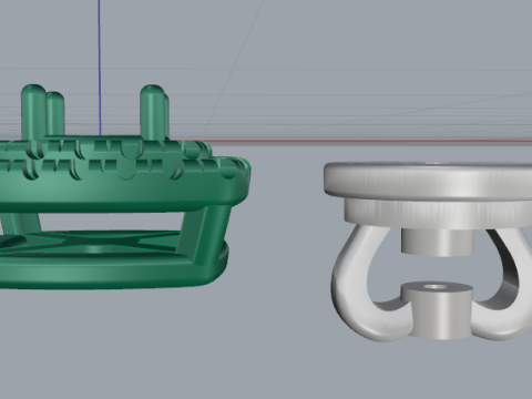 674 Earrings 3D Baskı Modeli