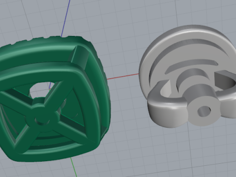 674 Earrings 3D Baskı Modeli